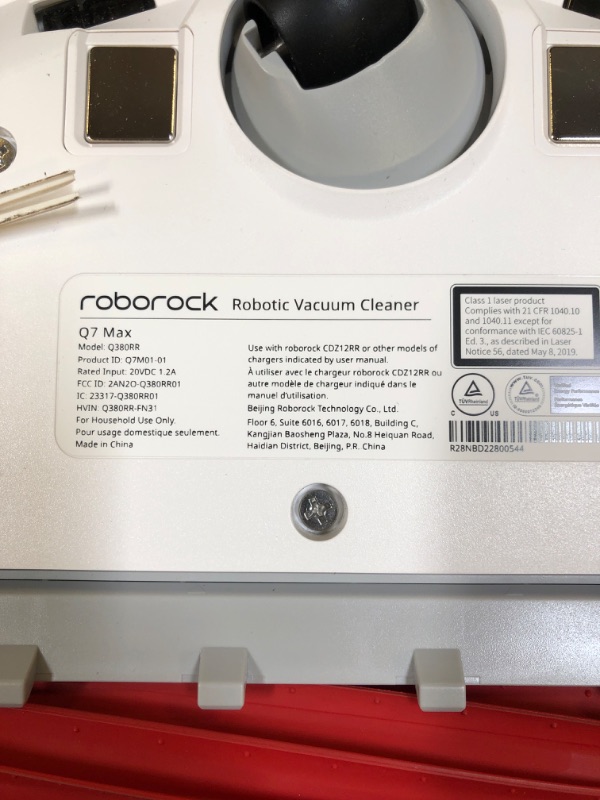 Photo 5 of roborock Q7 Max Robot Vacuum and Mop Cleaner, 4200Pa Strong Suction, Lidar Navigation, Multi-Level Mapping, No-Go&No-Mop Zones, 180mins Runtime, Works with Alexa, Perfect for Pet Hair(White)

