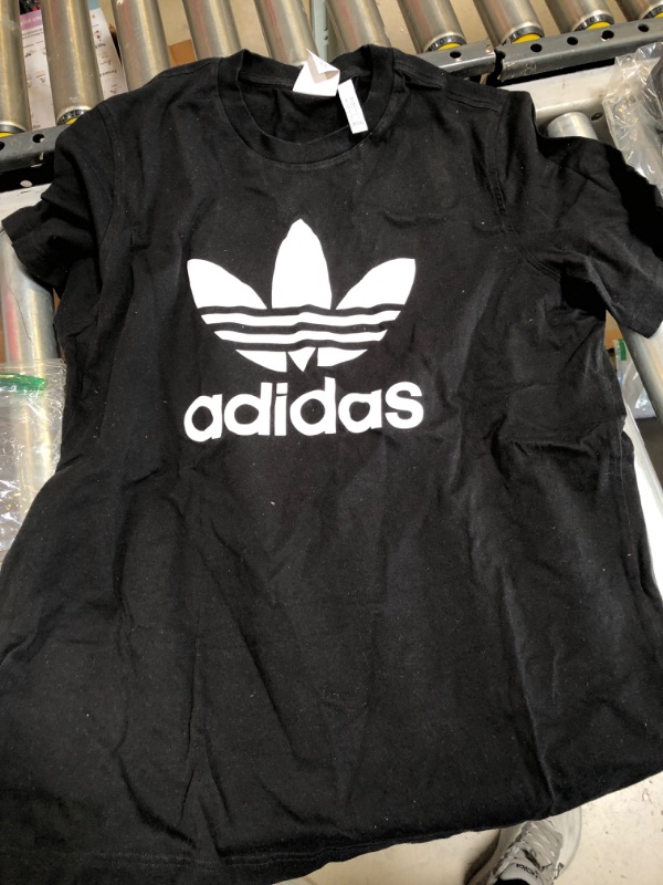 Photo 2 of adidas Originals Men's Trefoil Tee 16" Neck Black/WhiteLARGE 