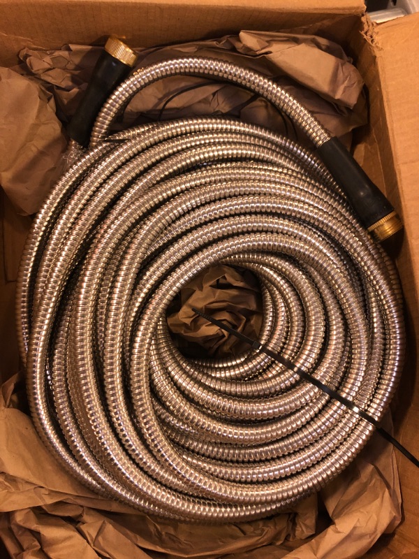 Photo 2 of  Metal Garden Hose 25 ft Flexible
