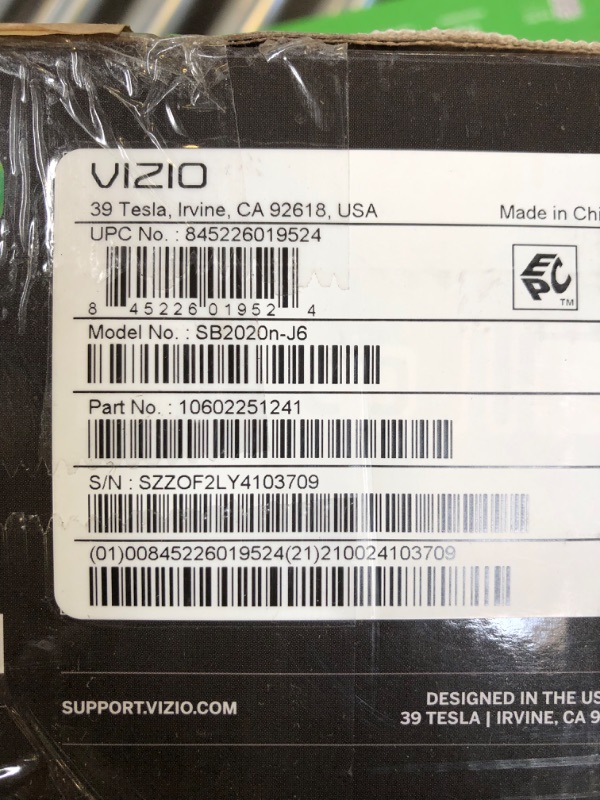 Photo 4 of Vizio 2.0 Bluetooth Sound Bar Speaker SB2020N-J6