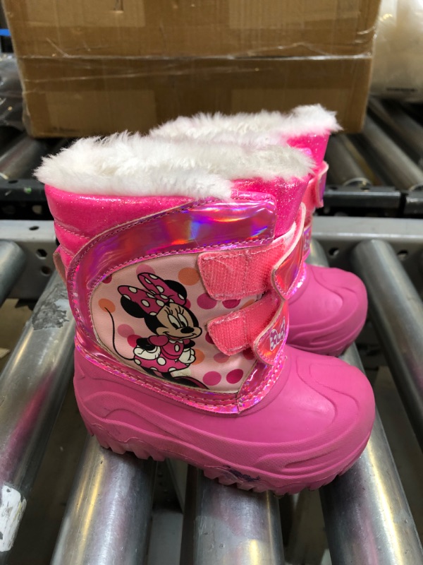 Photo 1 of Josmo Kids Girls Minnie Mouse Boots, Water Resistant Snow Boots (Toddler/Little Kid) -- Size Toddler's 8
