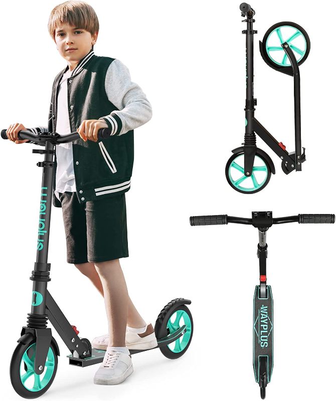 Photo 1 of Kick Scooter for Ages 6+,Kid, Teens & Adults. Max Load 240 LBS. Foldable, Lightweight, 8IN Big Wheels for Kids, Teen and Adults, 4 Adjustable Levels