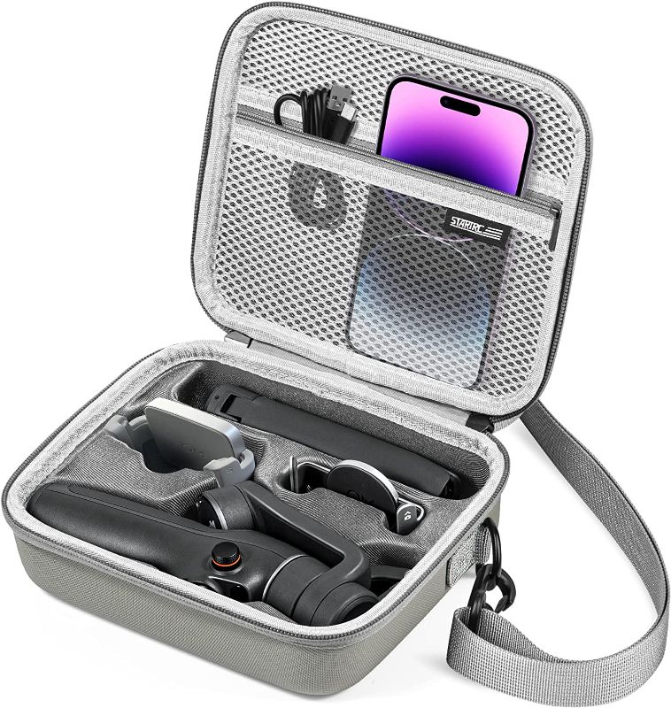 Photo 1 of *BLACK NOT SILVER* STARTRC Osmo Mobile 6 Case,Waterproof Portable Storage Shoulder Bag Travel Case for DJI Osmo Mobile 6 Gimbal Stabilizer Accessories