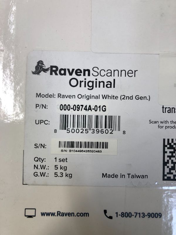 Photo 4 of Raven Original Document Scanner - Huge Touchscreen, Color Duplex Feeder (ADF), Wireless Scanning to Cloud, WiFi, Ethernet, USB, Home or Office Desktop (2nd Gen) White