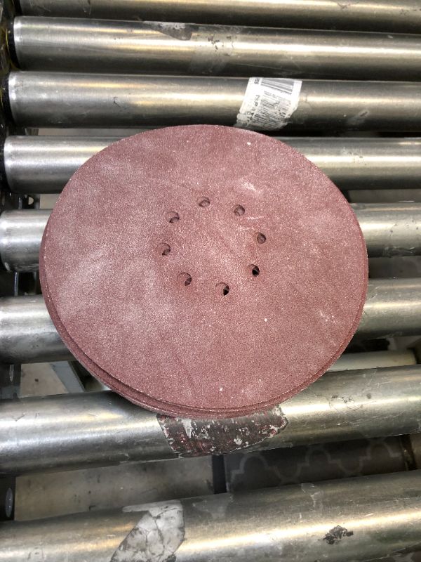 Photo 2 of 9 Inch Sanding Disc Hoop and Loop Sanding Disc Self Stick 9 Hole Sandpaper Discs Assorted 60/80/120/150/180/240 Grit for Drywall Sander