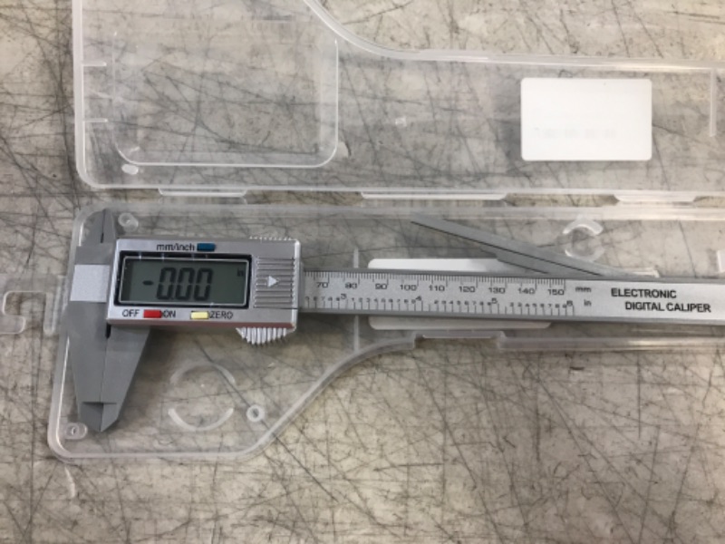 Photo 2 of Digital Caliper 8 Inch/0-200m Micrometer Measuring Tool, Polishing Finish Stainless Steel Vernier Caliper Gauge Inch Millimeter Fractions, IP54 Protection Standard
