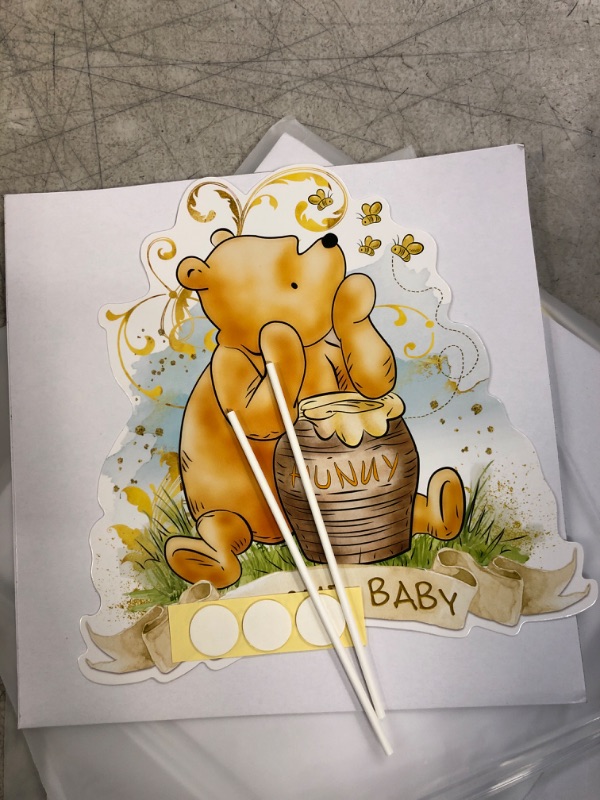 Photo 2 of Cute Winnie Cake Topper Welcome Baby Cake Toppers The Pooh Baby Shower Decorations Perfect Addition For Winnie Bee Theme Party Supplies 1 St Birthday