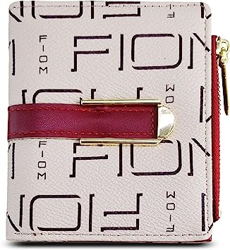 Photo 1 of AOXONEL Women Wallets Bifold Small Wallets for Women Thin Compact Leather Rfid Ladies Wallets Billfolds for Women Mini Pocket Wallet with Card Holder Zipper Coin Purse (Red)
