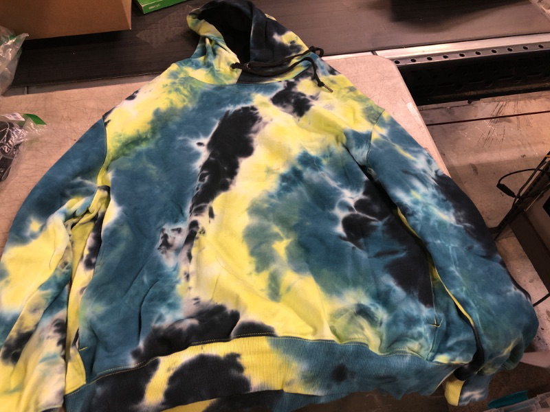 Photo 1 of hoodie- tie dye- green/blue
size 2 xl 