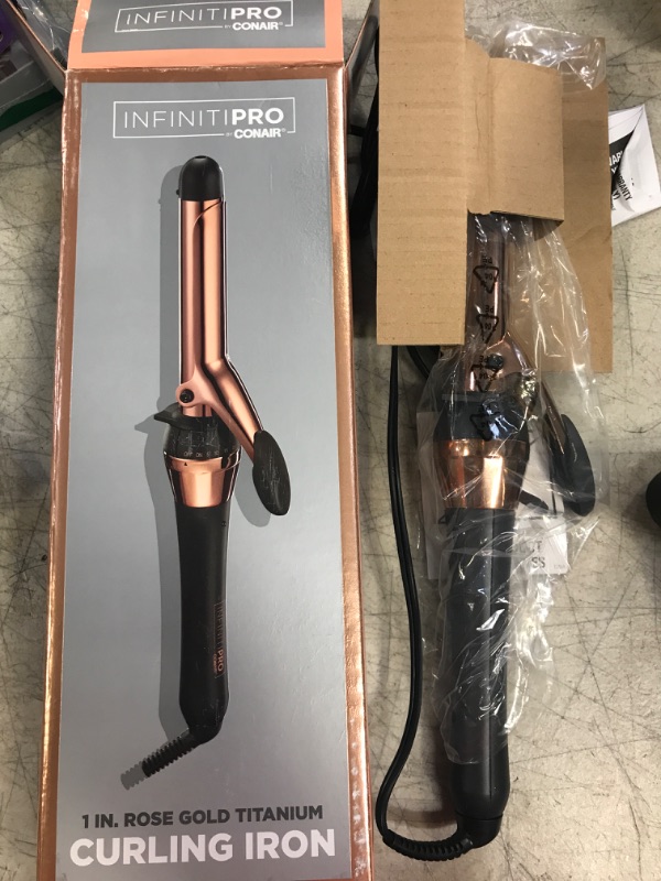 Photo 1 of Conair InfinitiPro Curling Iron - Rose Gold - 1&#34;