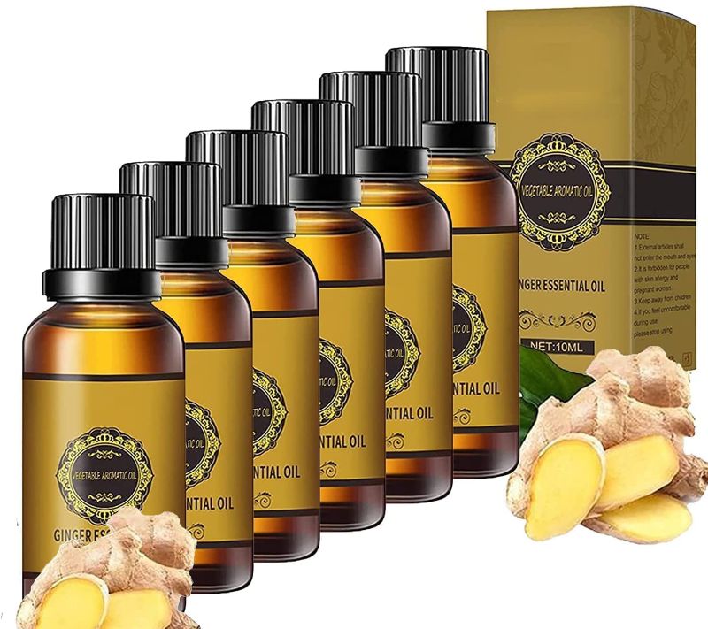 Photo 1 of 6Bottle Belly Drainage Ginger Oil Natural Drainage Ginger Oil Essential Relax Massage Liquid Herbal Massage Oil