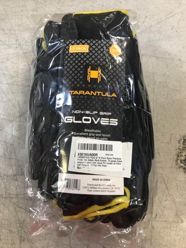 Photo 2 of Tarantula 12 Pairs Nylon Precision Protective Safety Work Gloves X-Large(plz choose one size larger)