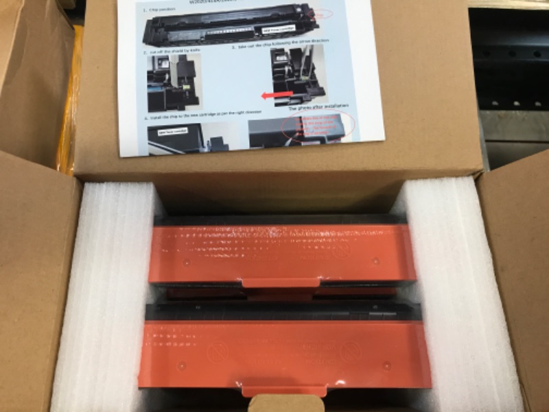 Photo 2 of 206A Toner Cartridges 4 Pack High Yield Compatiable with M255dw, M283fdw, M283cdw, m282nw Printer, Replacement for 206A W2110 W2111 W2112 W2113, No Chip