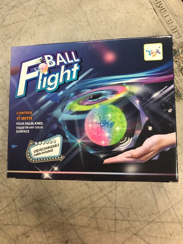 Photo 2 of Flying Toy Ball Infrared Induction RC Flying Toy Built-in LED Light Disco Helicopter Shining Colorful Flying Drone Indoor and Outdoor Games Toys for 3 4 5 6 7 8 9 10 Year Old Boys and Girls