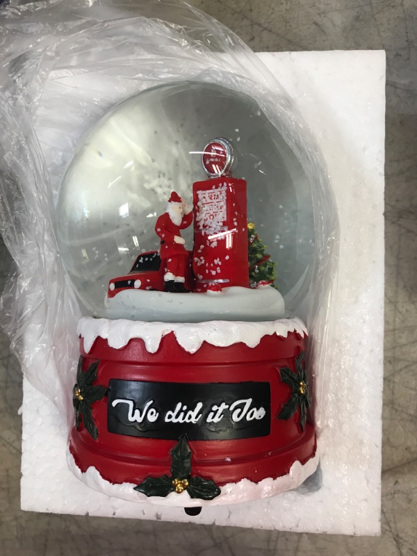 Photo 2 of 2022 Snow Globes NYC We Did It Joe Snow Globe Merry Christmas Crystal Ball Clockwork Music Box Snow Globe Home Decor Tabletop 5.9inch Hilarious Biden Snow Globe