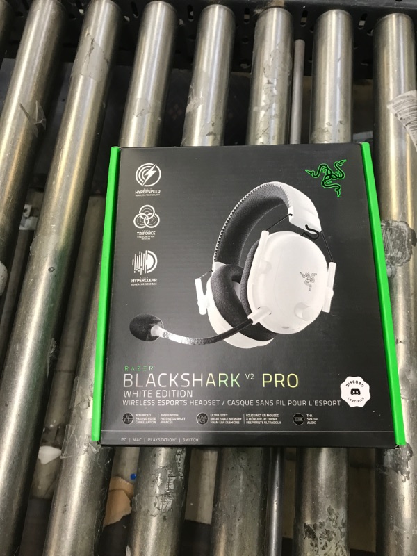 Photo 2 of Razer BlackShark V2 Pro Wireless Gaming Headset: THX 7.1 Spatial Surround Sound - 50mm Drivers - Detachable Mic - for PC, PS5, PS4, Switch, White