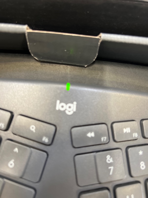 Photo 3 of Logitech ERGO K860 Wireless Ergonomic Keyboard - Split Keyboard, Wrist Rest, Natural Typing, Stain-Resistant Fabric, Bluetooth and USB Connectivity, Compatible with Windows/Mac Keyboard Only