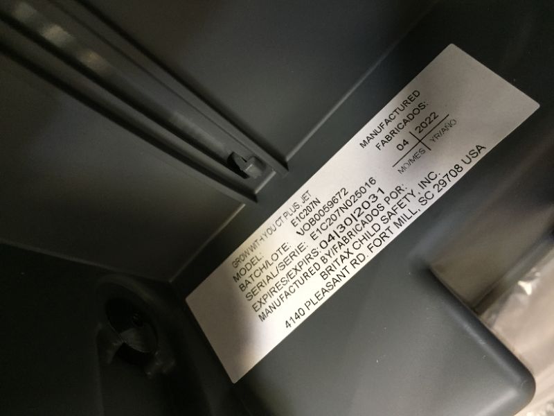 Photo 1 of Britax Grow with You ClickTight Plus Harness-2-Booster Car Seat, Jet Safewash Fabric ClickTight Plus Jet