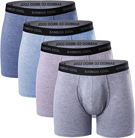 Photo 1 of BAMBOO COOL Men’s Underwear boxer briefs Soft Comfortable Bamboo Viscose Underwear Trunks (4 Pack) 3XL
