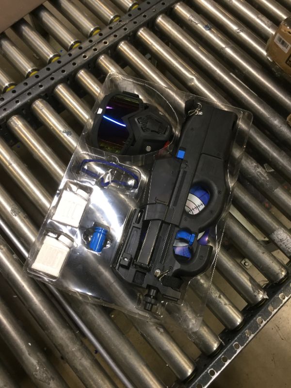 Photo 1 of GUNSTAR P90 Gel Blaster Pack: Eco-Friendly Splatter Ball Gun, 20000+ Water Beads, Color Changing Vest, Matching Tactical Goggles - Automatic Gel Blaster Gun for Everyone 13+ Black