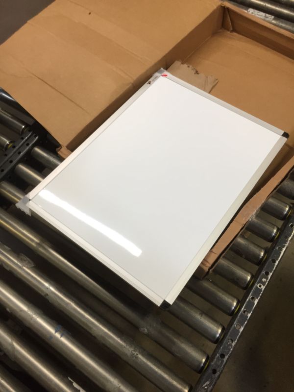 Photo 2 of VIZ-PRO Magnetic Dry Erase Board, 24 X 18 Inches, Silver Aluminium Frame
