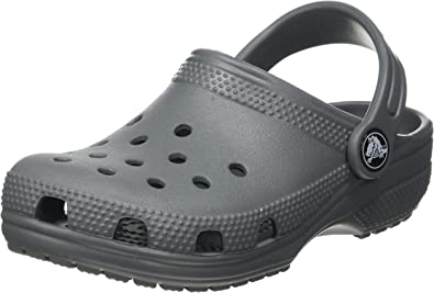 Photo 1 of Crocs Unisex-Child Classic Clogs, Slate Grey, Size 6 