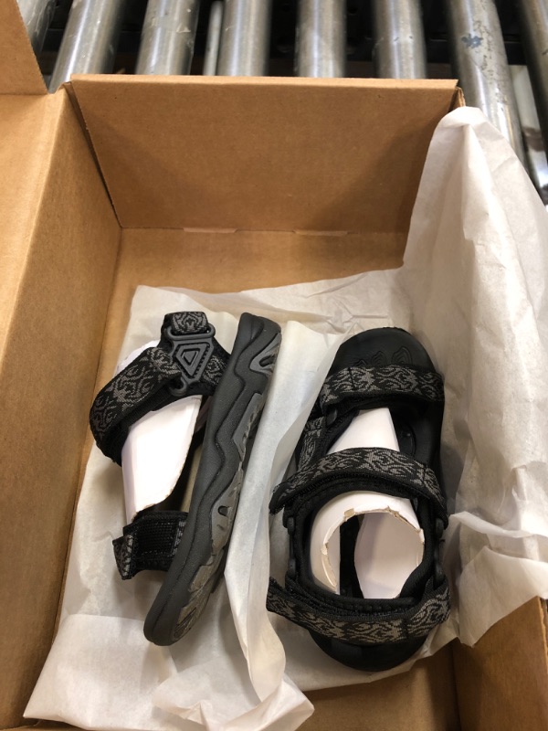 Photo 1 of Black Sandals for Young Child, Size Unknown 