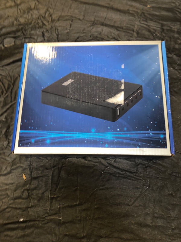 Photo 1 of Mini UPS Battery Backup 20000mAh Uninterruptible Power Supply for Router, Modem, Security Camera with Input DC Output USB 5V DC 5V 9V 12V 3A 74Wh-DC 20000mAh