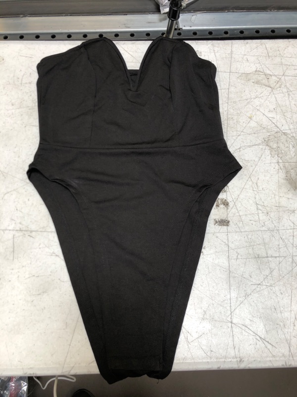 Photo 1 of BLACK STRAPLESS BODYSUIT SIZE S