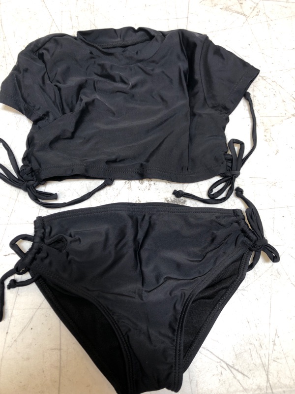 Photo 1 of 2 PIECE BLACK GIRLS SWIMSUIT 6T