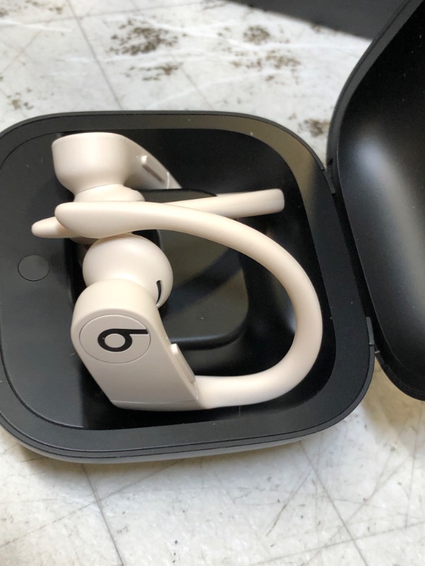 Photo 3 of Beats Powerbeats Pro Wireless Earbuds - Apple H1 Headphone Chip, Class 1 Bluetooth Headphones, 9 Hours of Listening Time, Sweat Resistant, Built-in Microphone - Ivory Ivory Powerbeats Pro
