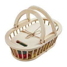 Photo 1 of Mud Pie Produce Basket Wood Toy Set
