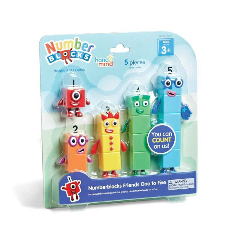 Photo 1 of hand2mind Numberblocks Friends One to Five Figures, Toy Figures Collectibles & Numberblocks Three and Four Playful Pals, Cartoon Plush Toys, Plush Figure Toy, Kids Stuffed Animals 1 to 5 Figures + 3 and 4 Playful Pals