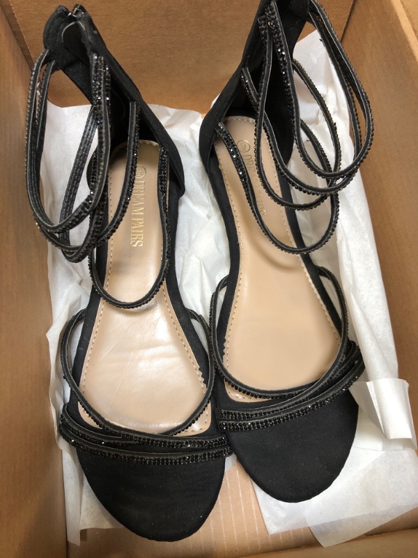 Photo 1 of BLACK SANDALS SIZE 9