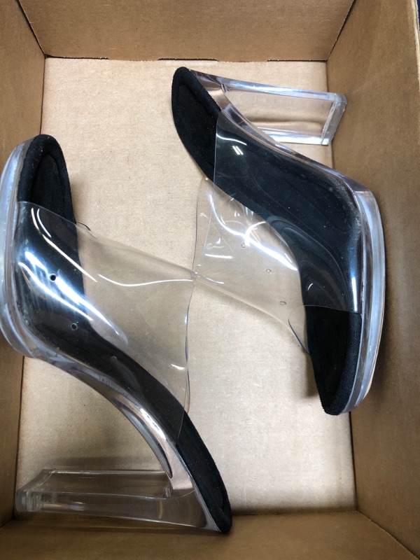 Photo 1 of CLEAR HEELS SIZE 8.5