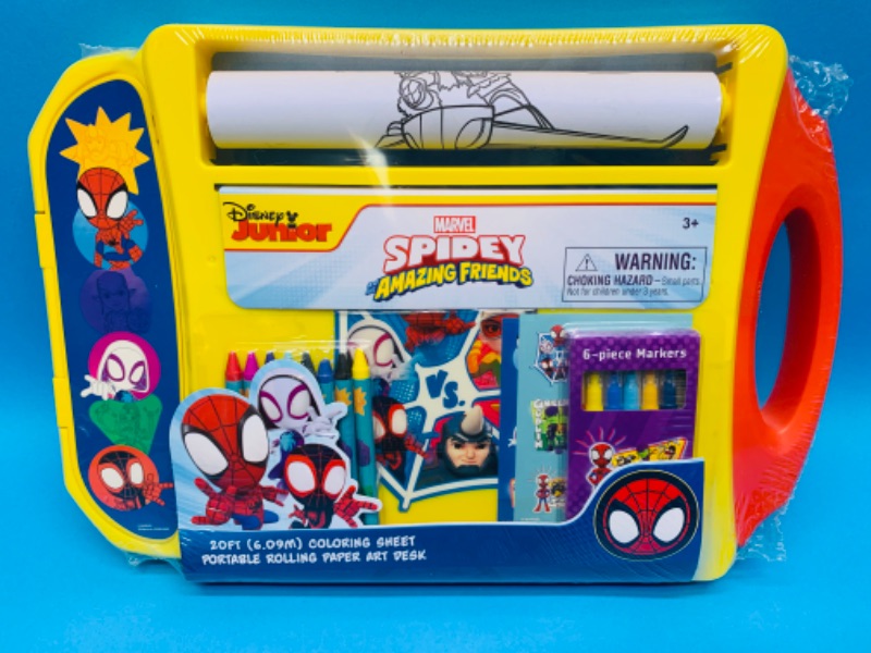 Photo 1 of 222609…Disney Junior Spider-Man coloring sheet rolling paper art desk