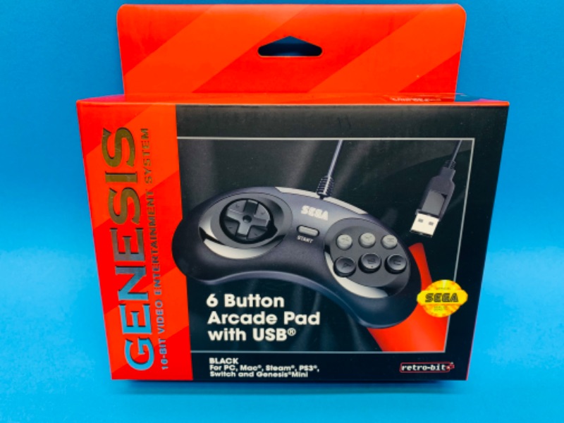 Photo 1 of 222621… Genesis 6 button arcade pad with USB