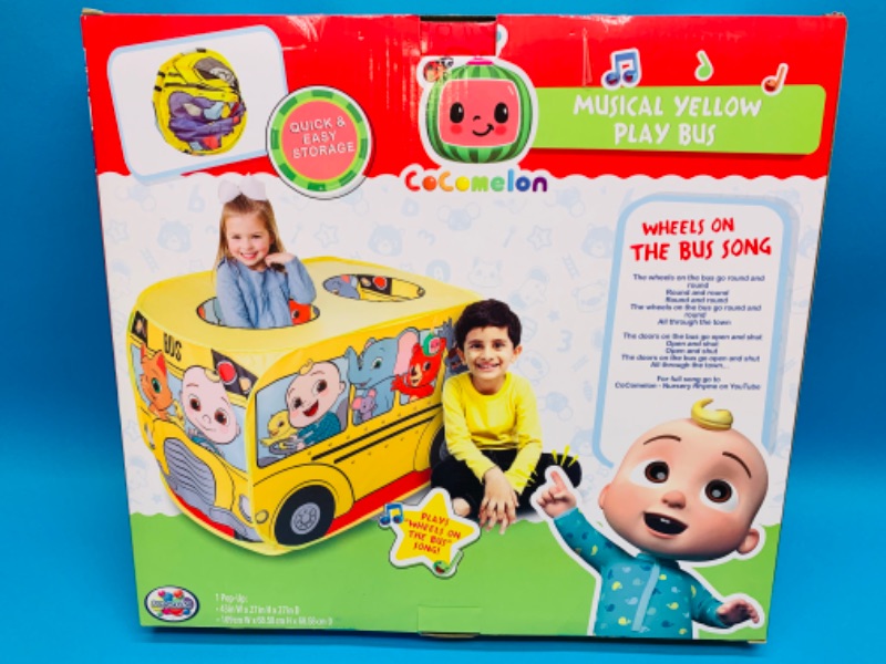 Photo 2 of 223628… cocomelon musical yellow play bus pop up toy
