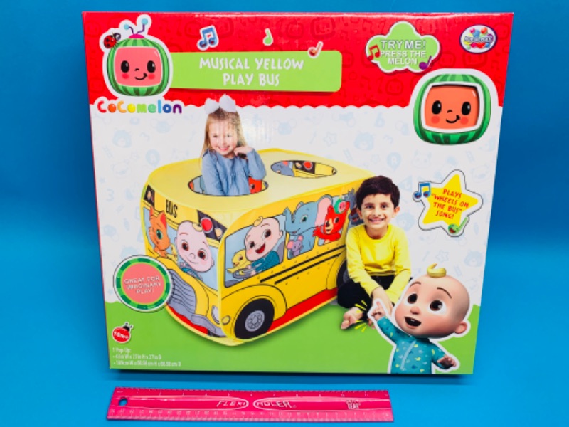 Photo 3 of 223628… cocomelon musical yellow play bus pop up toy