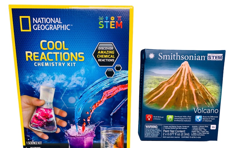 Photo 1 of 222630…build and erupt volcano and chemistry kit 