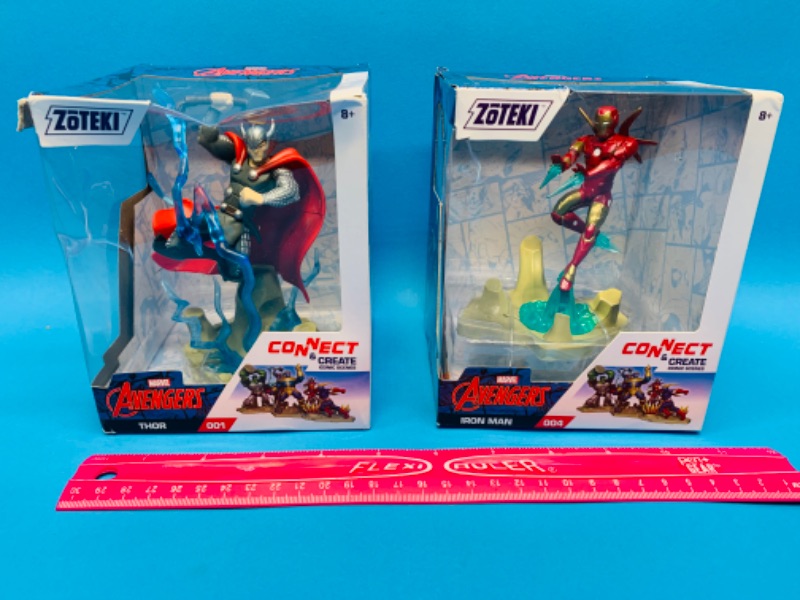 Photo 1 of 222635… 2 Zoteki Marvel connect and create figure toys