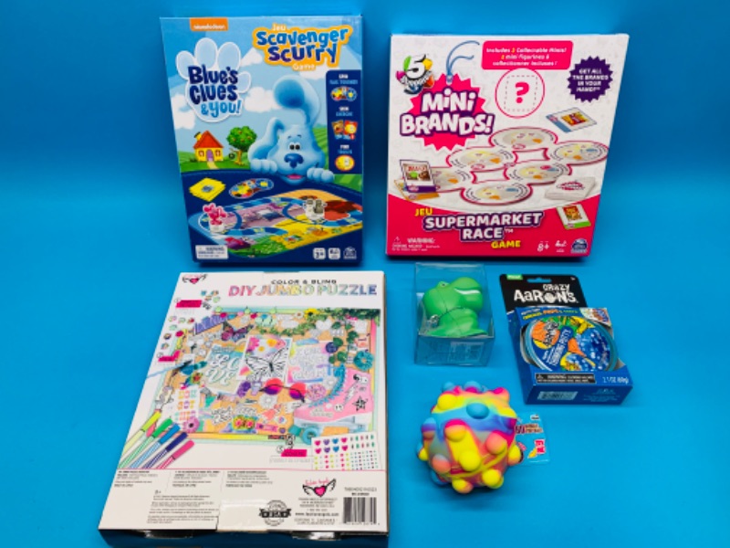 Photo 1 of 222639…Blue’s Clues, Mini Brands games, puzzles, putty, and more