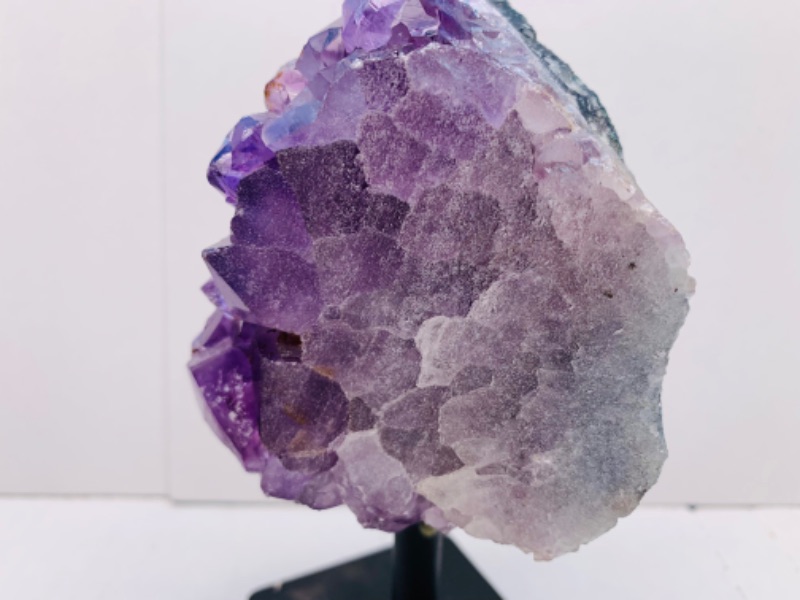 Photo 4 of 222657…6” amethyst crystal rock on stand-height includes stand 