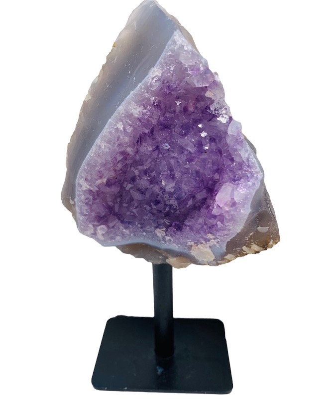 Photo 1 of 222658…6” amethyst rock on stand- height includes stand 