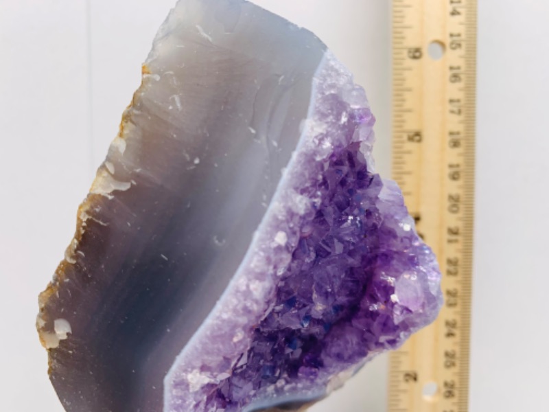 Photo 1 of 222658…6” amethyst rock on stand- height includes stand 