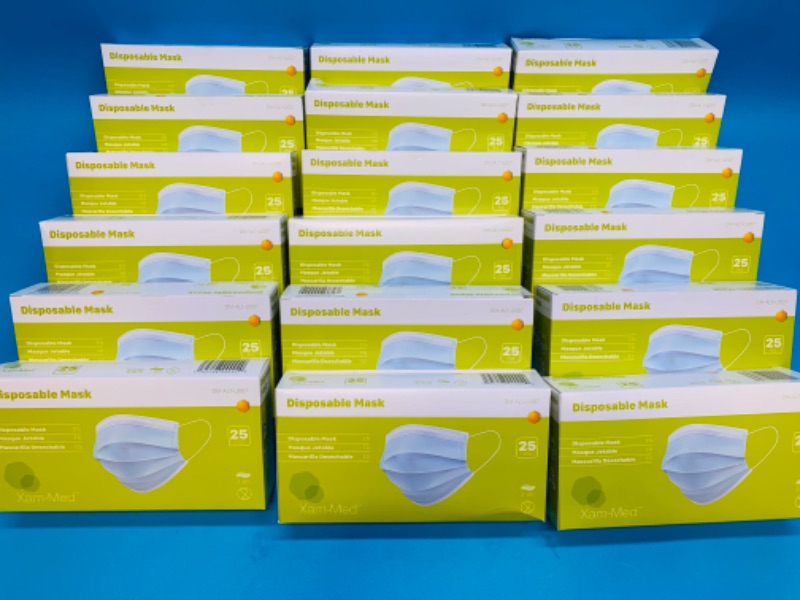 Photo 1 of 222689… 450 face masks 3-ply