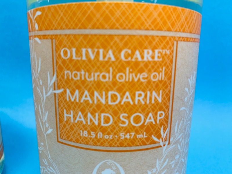 Photo 2 of 222705… 2 Olivia care vegan olive oil mandarin hand soap 18.5 oz each