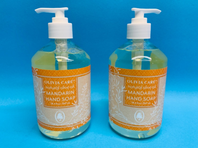 Photo 1 of 222705… 2 Olivia care vegan olive oil mandarin hand soap 18.5 oz each