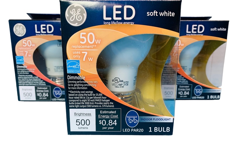 Photo 4 of 222841… 3 GE 50 watt LED soft white bulbs