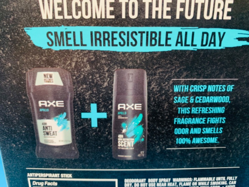 Photo 2 of 222922…Axe Apollo deodorant body spray and antiperspirant set